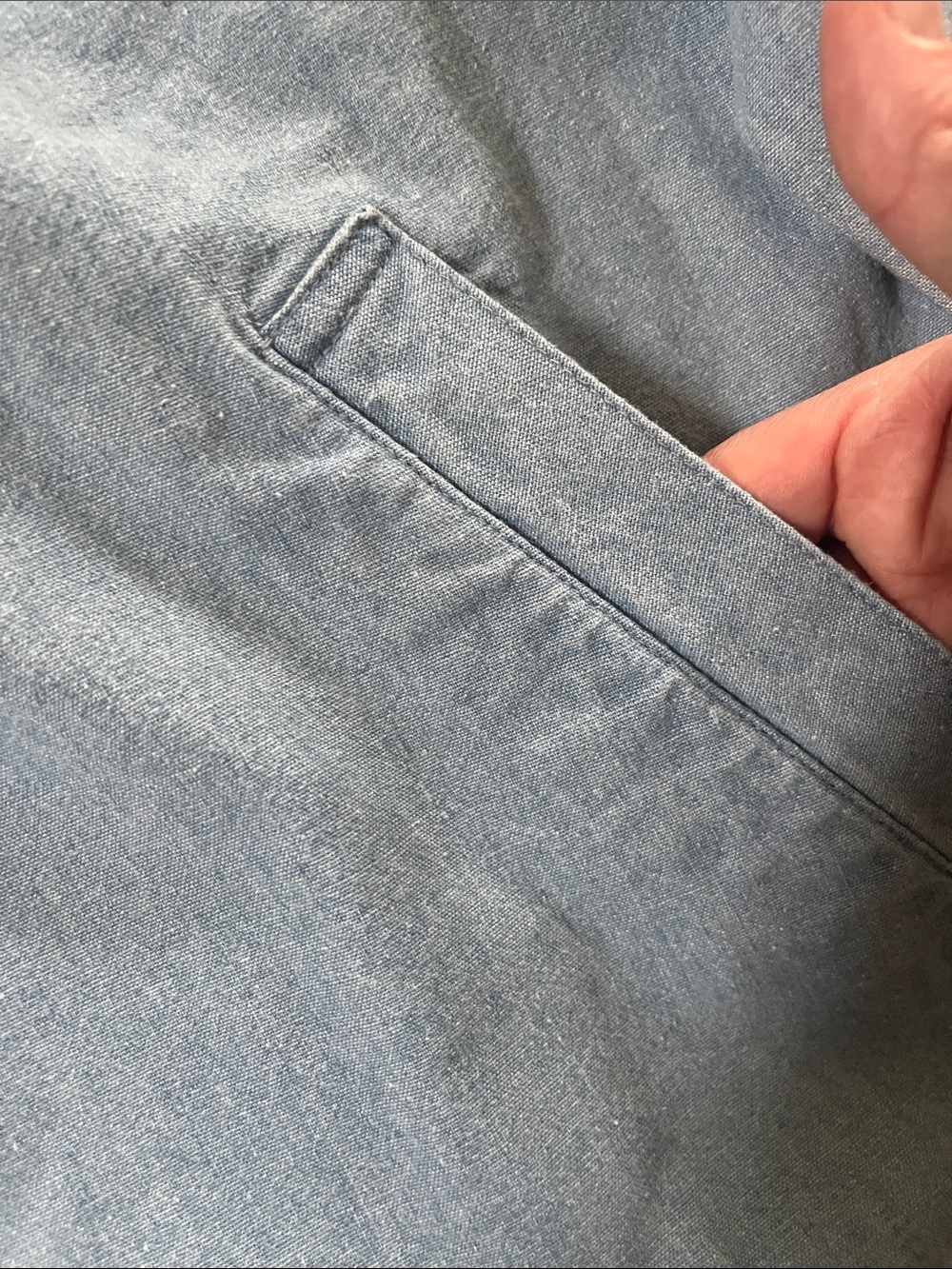 Ralph Lauren Light Blue Denim Zip Jacket vintage small chambray new - Picture 5 of 5